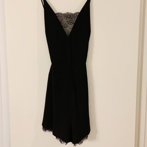 Black lace romper